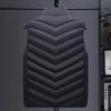 Mens Vest Jacket Warm Sleeveless Jackets Winter Zipper Coat Autumn Stand-up Collar Casual Waistcoat Clothing Smart Heating Vest Electric Heating