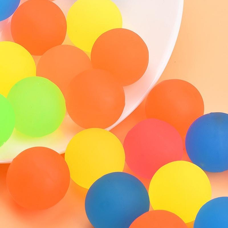 10/15/20PCS Round Bounce Ball 2.5cm Size High Elasticity Mix Colors Fun Chasing Bouncing Game Props Performance Rewards Gift ZYF