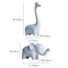 Elefant Giraffe Mini Keramikfigur Desktop Tier Skulptur Modern Minimalistisch Dekorative Ornamente für Heim- Bürodekor
