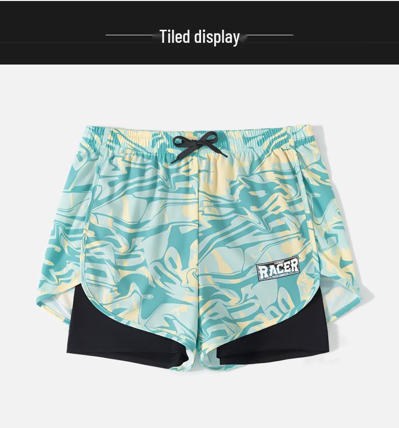 Men's Professional 5-Point Boxer Swimsuit - Anti-Embarrassment Adult Beachwear