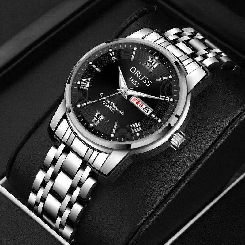 40Mm Large Dial Luminous Waterproof Calendar Domestic Watch Men'S Fashion Round Pointer
