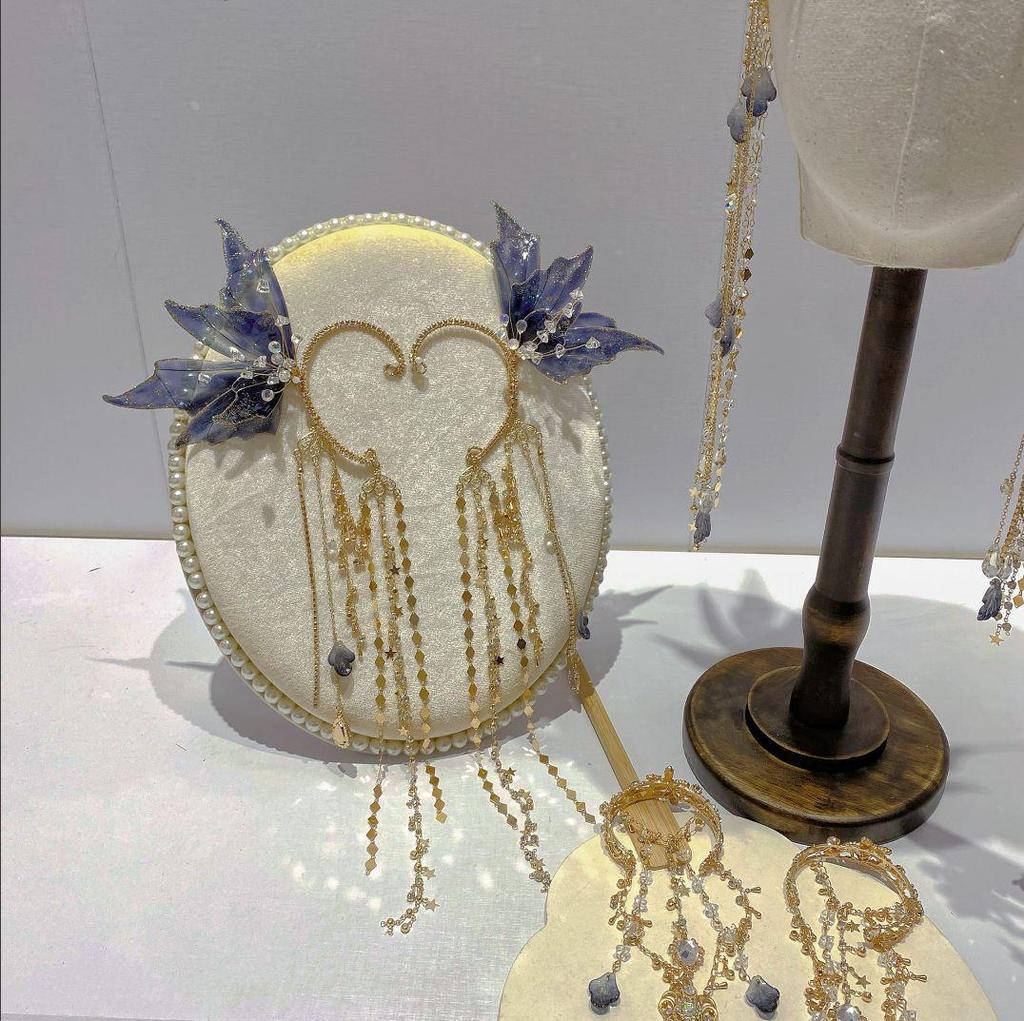 Ancient Style Hanfu Tiara & Tassel Hair Accessory Set