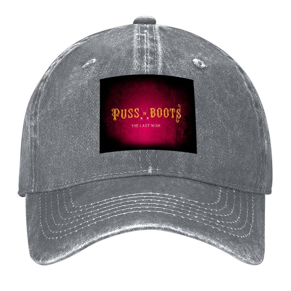 Puss in Boots The Last Wish Movie logo Baseball Cap Funny hats New Hat mens big size hat Dropshipping Baseball For Men Womens