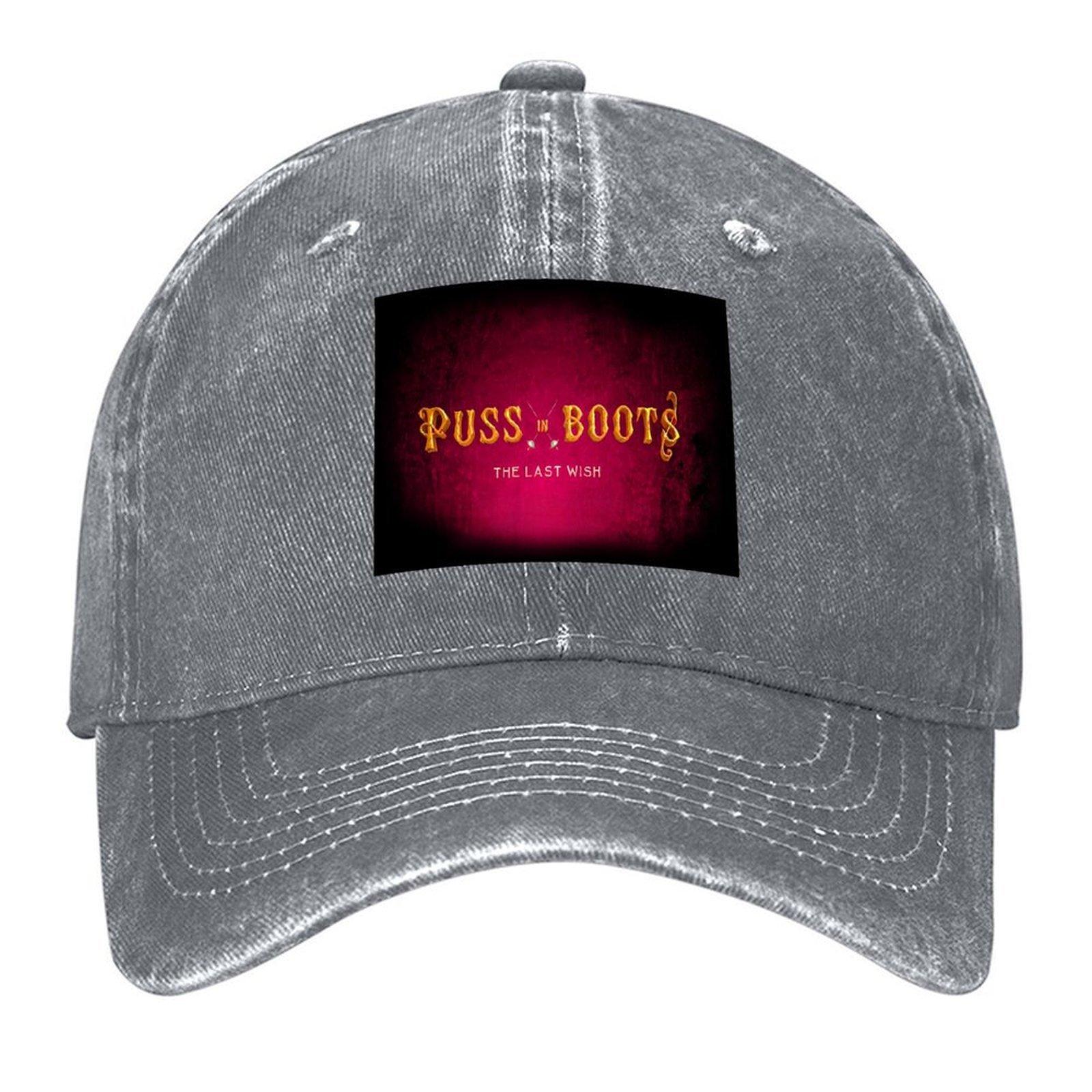 Puss in Boots The Last Wish Movie logo Baseball Cap Funny hats New Hat mens big size hat Dropshipping Baseball For Men Womens