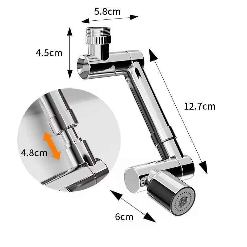 Rotating Faucet Extender Multifunctional Extension Faucet Aerator Metal Faucet Aerator Bathroom Faucet Splash Proof Aerator
