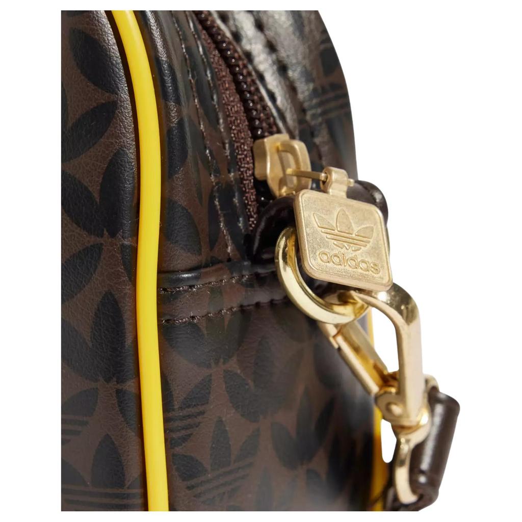 New Adidas Originals Polyurethane Bowling Bag Handbag Women's Dark Brown 2025Q1-KPT81