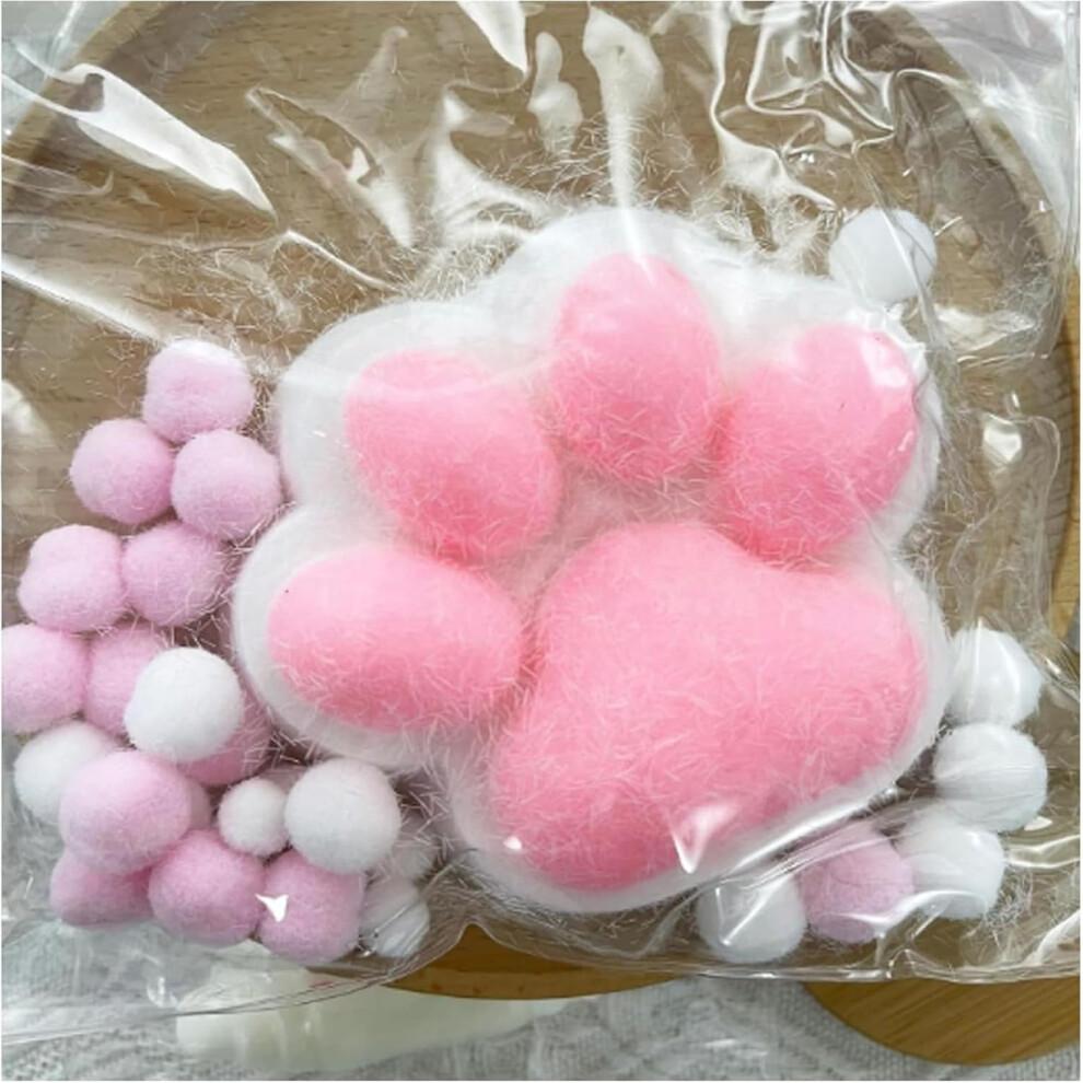 Kattenpoot Squishy, Handgemaakte Jumbo Kattenpoot Knijpspeelgoed, 5 Inch Zwart Reuzen Fidget Speelgoed voor Stressverlichting