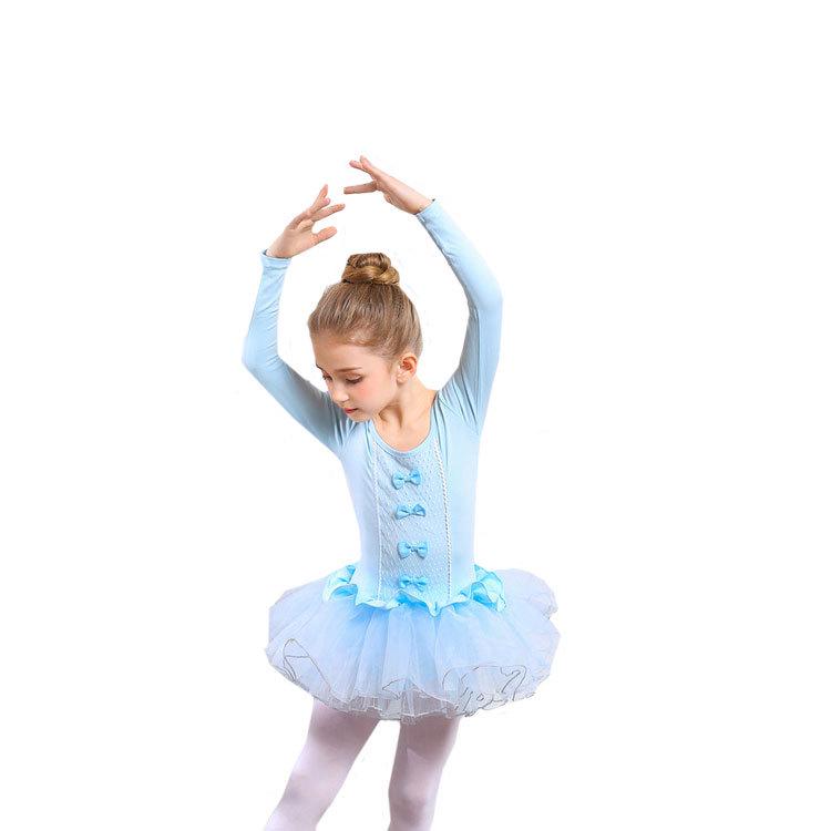 Girls' Ballet Dancewear: Long/Short Sleeve Leotard - Toddler & Children's Chinese Dance Costume