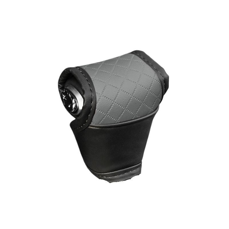 1 Pieza Cuero PU Antideslizante a Prueba de Polvo Protector de Pomo de Palanca de Cambios Universal Cubierta de Palanca de Cambios de Coche Accesorios de Decoración Interior para Palanca de Cambios