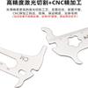 1Pcs Road Bike Bolt Measurement Wear Gauge Tool Portable 6-In-1 Bicycle Chain Gauge New Design Multitool