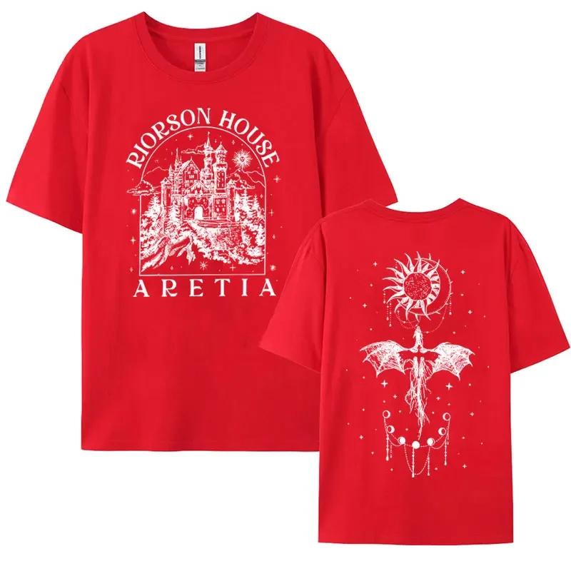 Xaden Riorson House Tshirt Iron Flame Dragon Rider Fourth Wing Emblem T Shirt Basgiath War Men Women Fashion Oversized Tshirts
