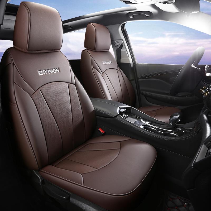 All-Season Genuine Leather Seat Cushion for Buick Envision - Five-Seater, Universal Fit