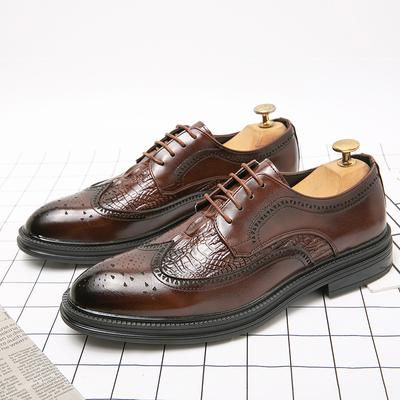 Herbst Herren Abendschuhe Mode Leder Schnürschuhe Herren Freizeitschuhe Britischer Stil Business Büro Schuhe Formelle Schuhe Mann