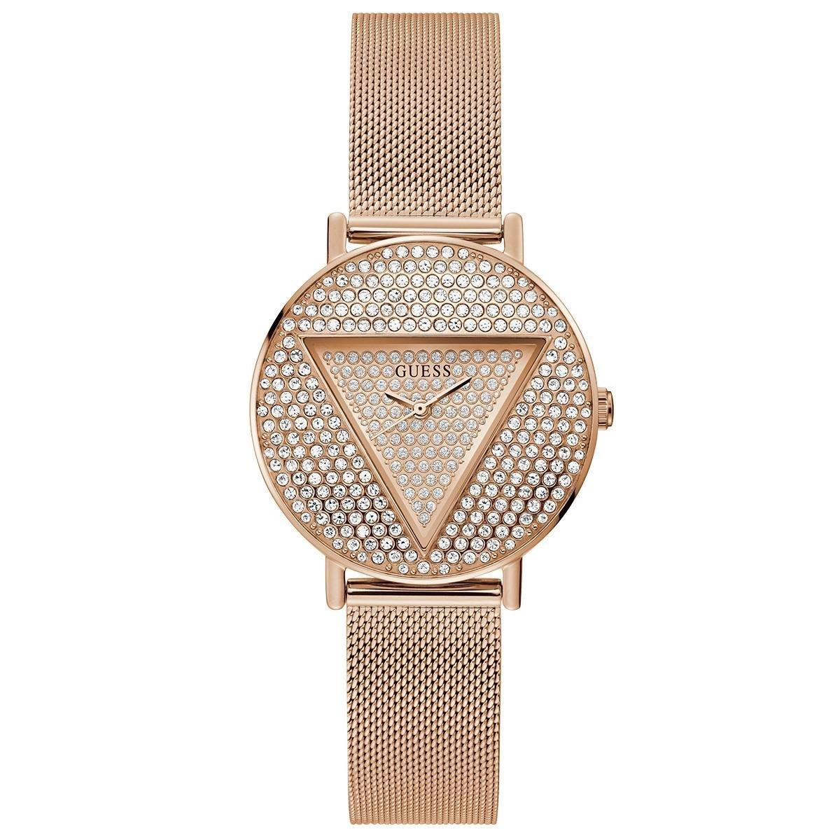 Guess GUGW0477L3 Sieviešu pulkstenis rozā zelta