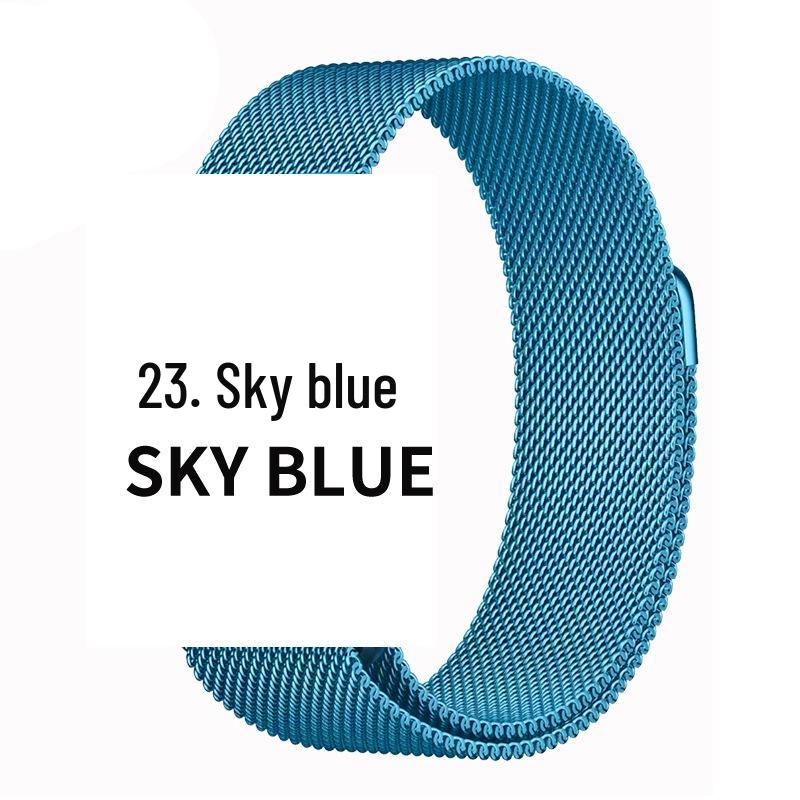 Compatible Stainless Steel Milanese Magnetic Band for Apple Watch Series 1-9 & SE.