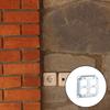 2Pcs Safety Electrical Box Covers Metal 4x4Inch Outlet Plates Zinc Alloy Childproof Easy Installation for Junctions Box