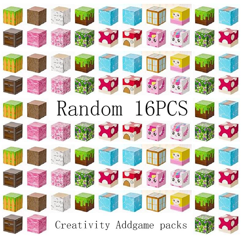 New Magnetic Building Blocks Unicorn Building Blocks Toy Mine World Magnet Cube for Boys Girls Kid Construction DIY Model Toy