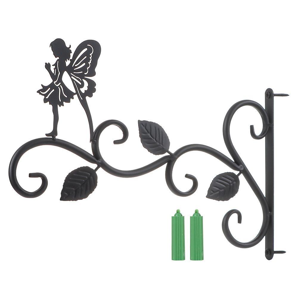 Black Garden Plant Hanger Hook Iron Flower Pot Hook Holder Durable Wall Mounted Plant Hanger