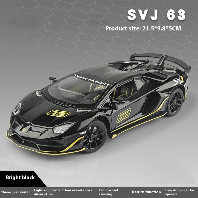 

1:24 Lambo SVJ63 Alloy Car Model Sports Car Model, Simulated Car Children s Toy Collection Ornaments for Boys Gifts