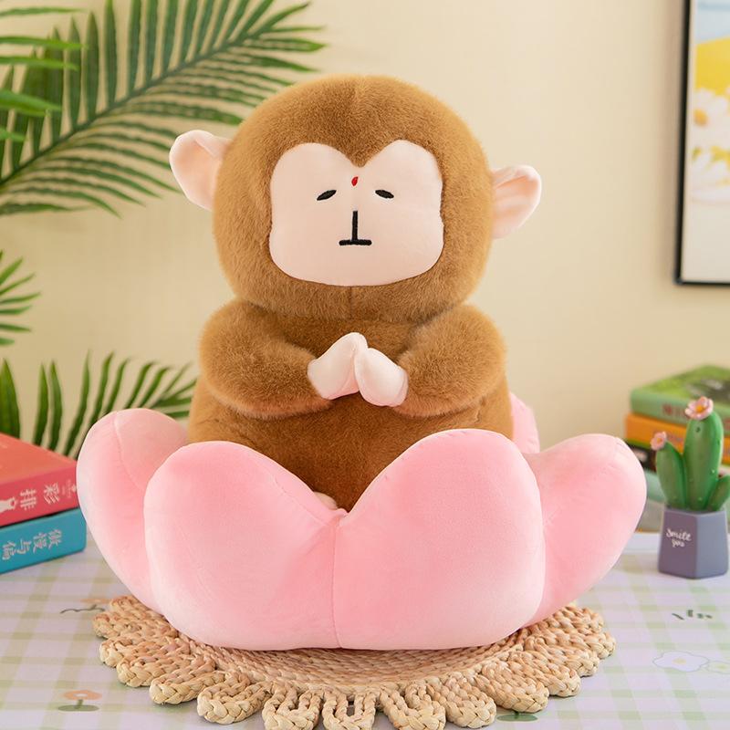 

Monkey Plush Lotus Toys Doll Pillow Room Decoration Children Birthday Gifts 30cm/11.81in