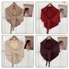 Versatiles Knitted Shawl Light weight Capes Fashionable Breathable Ponchos Warm Winter Accessory