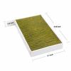 2Pcs 1107681-00-A Car Cabin Air Filter Replacement With Activated Carbon For Tesla Model 3 2017 2018 2019 Air Conditioning Filte