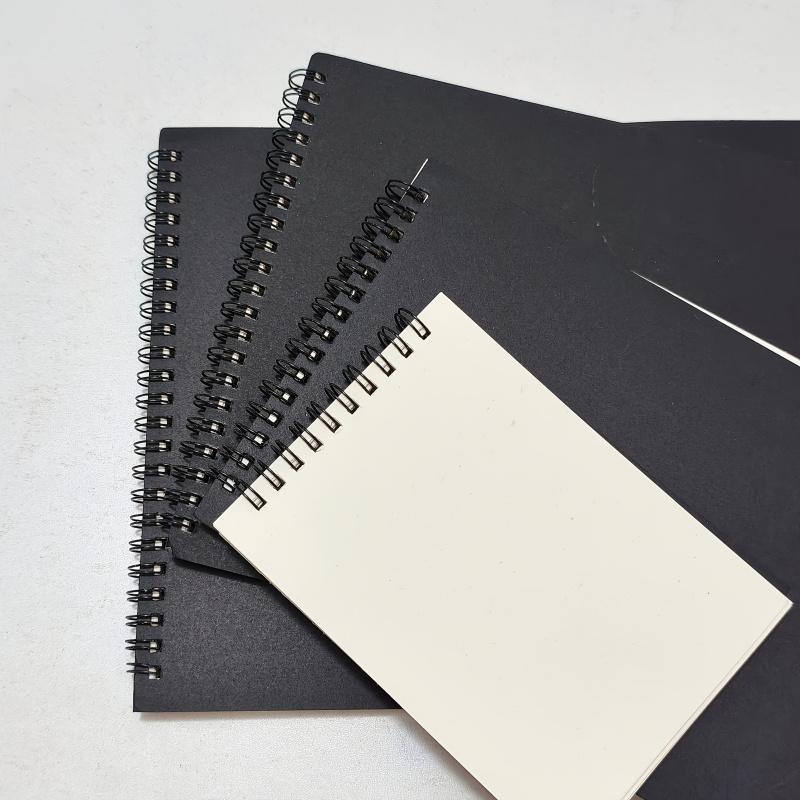 Black Artist Sketchbook-Art Paper Drawing Pad,Perfect for Sketching and Drawing,Sketching Tools,Spiral Bound,Thick Paper Pages