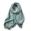 Red Scarf Women's Winter Cashmere Solid Color Scarf Shawl High-grade Warm Korean Style Tassel Scarf Men's All-match Scarf