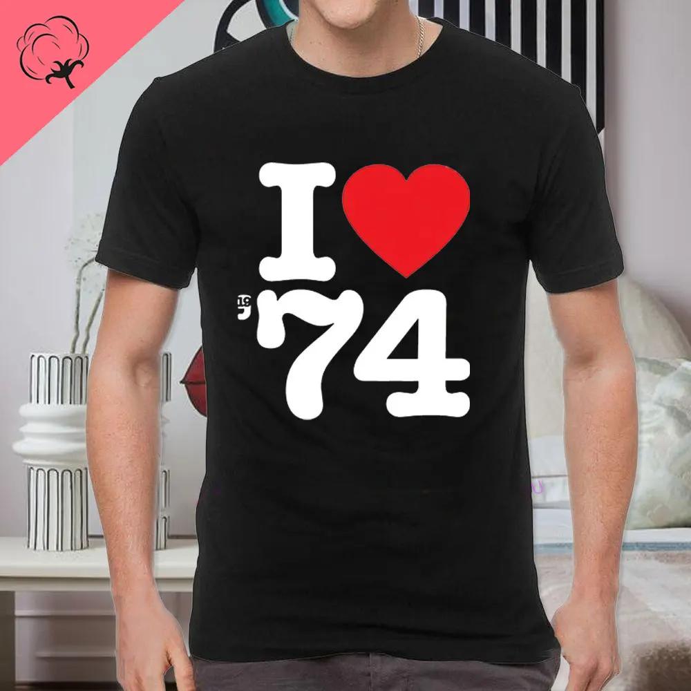 Classic Vintage Born in 1974 Retro 70s Style Birthday Year Tshirt Men Women Unisex T Shirt Streetwear Comfort Summer Cotton Tee