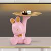 Rabbit Figurines Modern Statue Ornament for Living Room Housewarming Bedroom