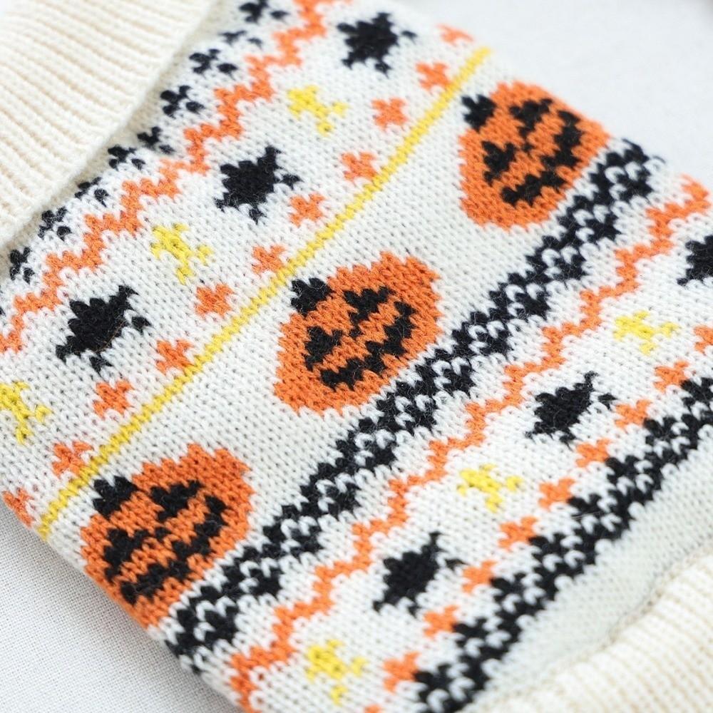 High Neck Halloween Pet Sweater Knitwear Cat Turtleneck Sweater Daily Wear