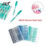 20pcs/box Interdental Brush Orthodontic Brush Cleaning Teeth Gaps Oral Care Soft Silicone Head Interdental Brush Good for Gums