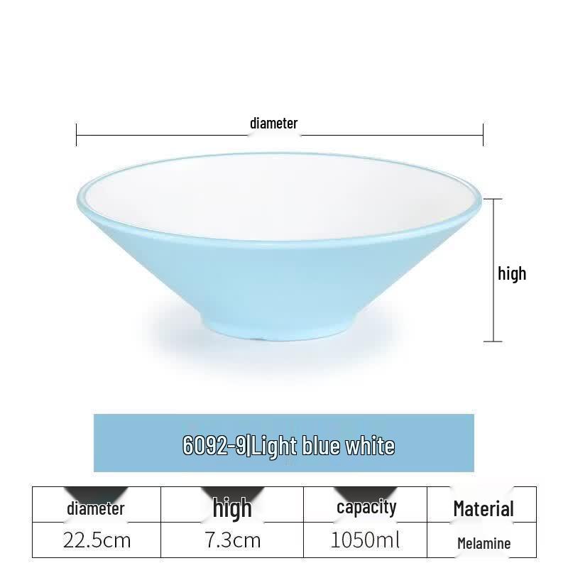 Bozhen Master Chef 9-inch Commercial Melamine Conical Noodle Bowl