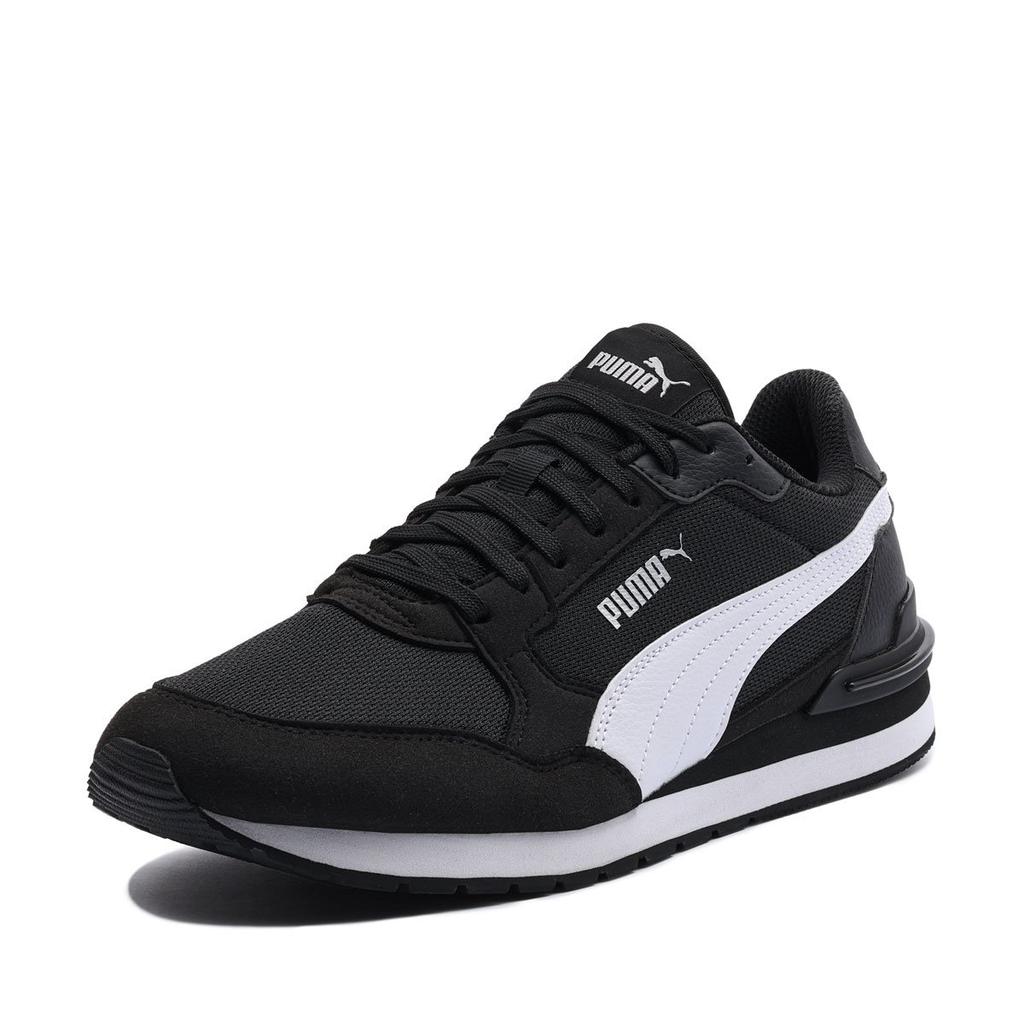 Puma St Runner V4 Mesh Comfortable Shock Absorption Low Top Lifestyle Sneakers Unisex Sneakers Black White 399666-01