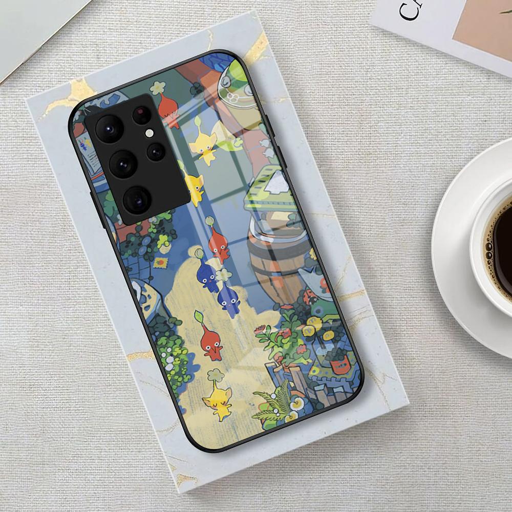 Game Pikmin 4 Phone Case For Samsung S25 Edge Ultra 23 22 21 20 Ultra Plus S24 Fe A54 53 25 Glass Cover