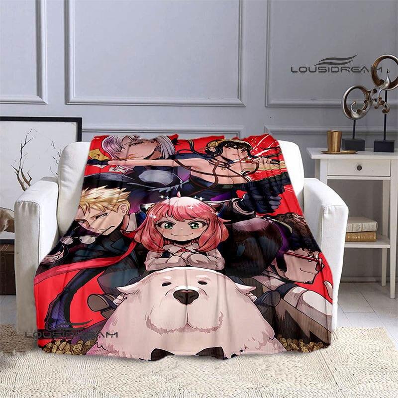 Casus x aile anime baskı battaniye kız çocuk sıcak battaniye flanel yumuşak rahat battaniye ev seyahat battaniyesi doğum günü hediyesi