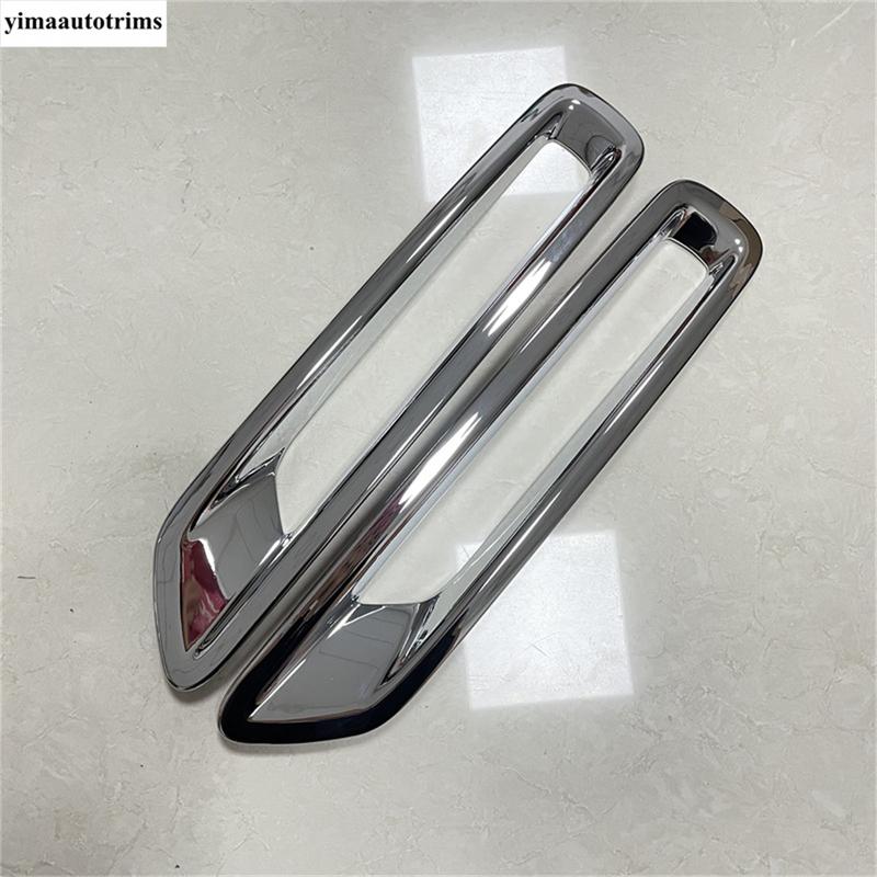 Car Outside Rear Fog Lights Lamps Frame Decoration Cover Trim ABS Chrome Accessories Exterior Kit For Nissan Leaf 2018 - 2024