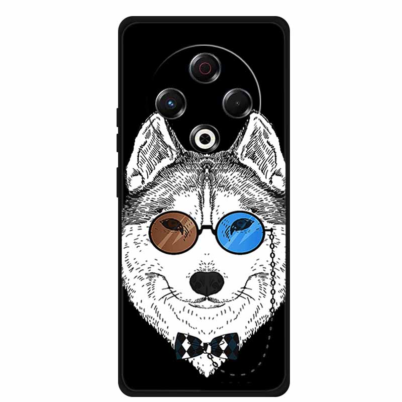 Coque For Tecno Spark 30 4G Case 6.78" Cartoon Cat Black Silicone Soft Back Cover Case For Tecno Spark 30 Case Spark30 Funda Bag