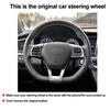 DIY Car Steering Wheel Cover For Hyundai Sonata 9 (3-Spoke | D-Shape) 2015-