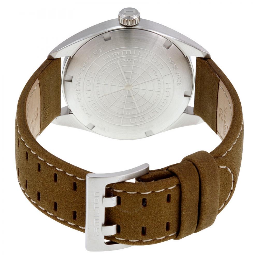 Hamilton Khaki Black Dial Tan Suede Men S Watch H68551833
