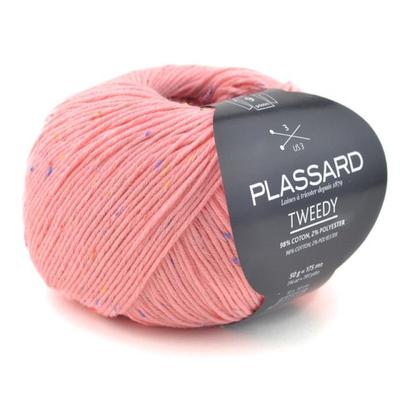 Plassard - Cotton Yarn for Baby Clothes Tweedy 50 Rose Incarnadin