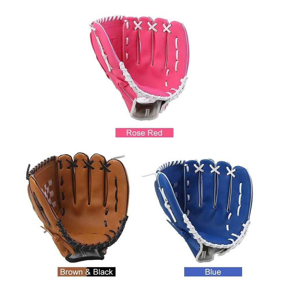 10.5-12.5 Inches Baseball Glove Blue Catcher Gloves Baseball Glove Softball Glove  Outdoor Sport