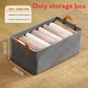 Home Storage Organizer With Foldable Fabric Bin For Clothing And Accessories