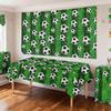 Soccer Grass Design Football Theme Tablecloth Plastic Soccer Banner  Party Decorations