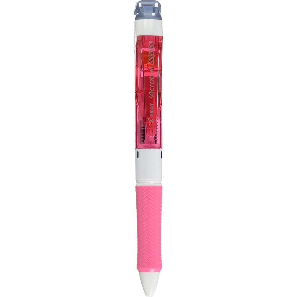 Pilot Acroball 3-Color Ballpoint Pen Clear Pink with Correction Tape BKAW-60F-CP