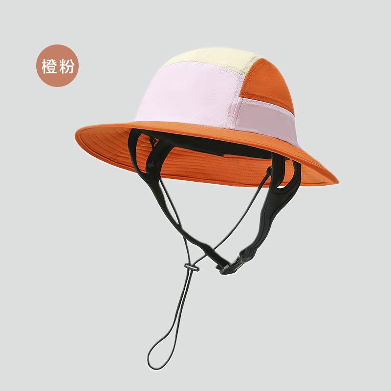 Summer Surf Hat Beach Bucket Hat Seaside Color Sunscreen Hat Anti-splashing Breathable Sun Hat