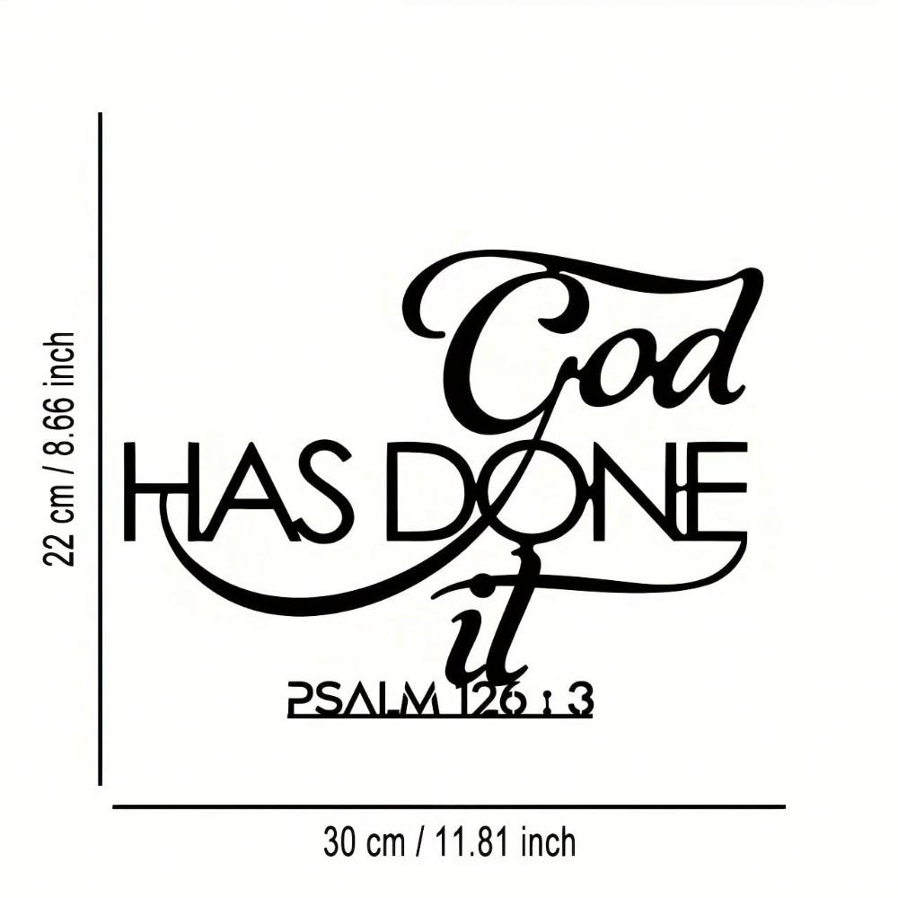 

Bible Verse 126:3 Metal Wall Sign, The Lord Has Done Great Things, Minimalist Art, Home Office Terrace Decor, Christmas Halloween New Year Gift чёрный