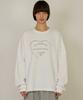 BOUNDARY Loose Fit Waffle String Sweatshirt [White]