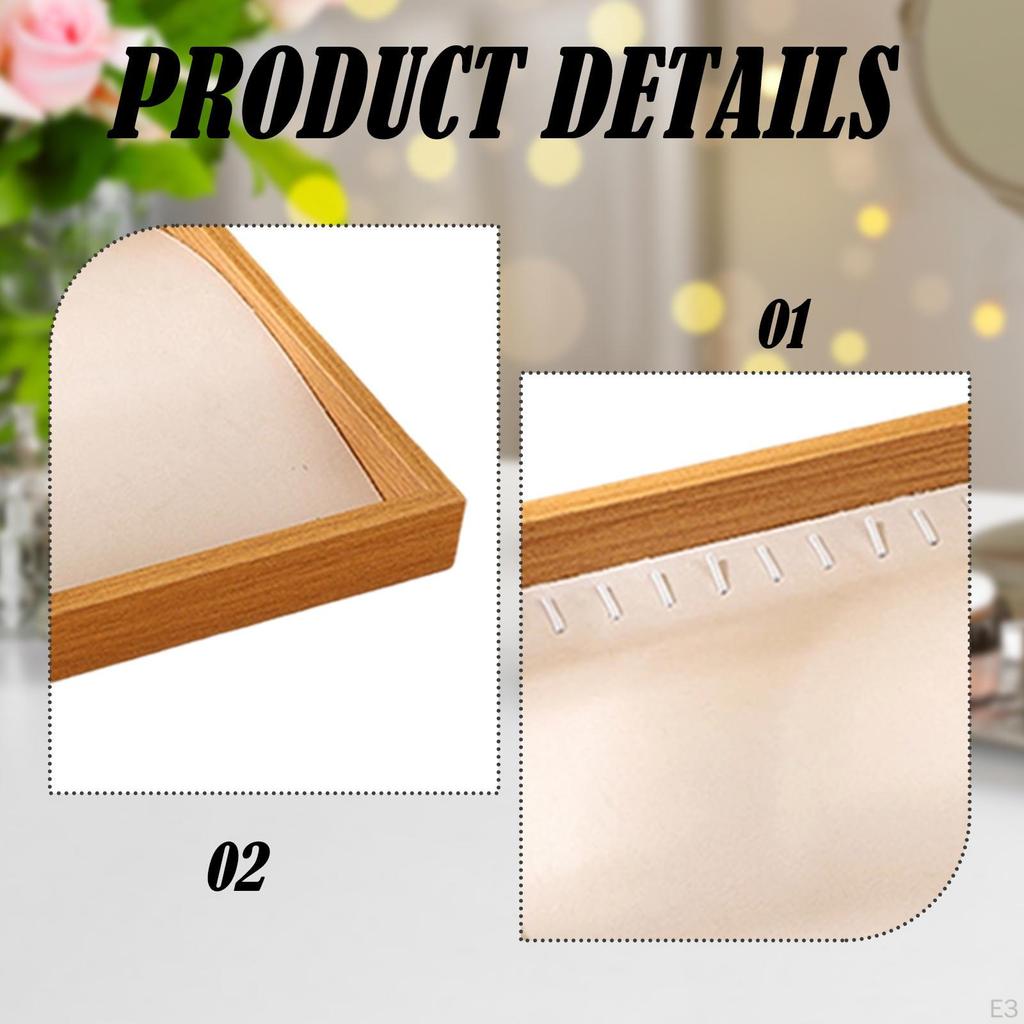 Schmuckaufbewahrungstablett Organizer Halskettenhalter Geschenke Große Kapazität Stapelbar Tragbar Holz Ornament