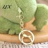 Soft Fabric Key Ring Cute Frog Plush Keychain, Stuffed Animal Pendant with Raised Paw, Cartoon Versatile Holder for Women Bag Charm Backpack,